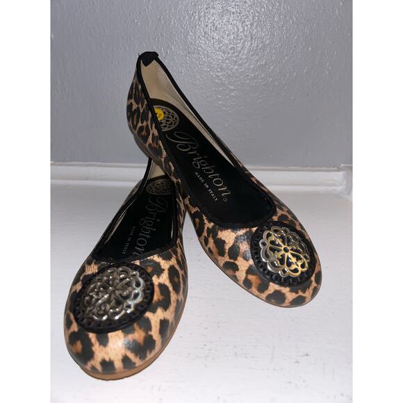 Brighton Aleta Ballerina Flats Leopard Print 7 – Chic & Classic NWOB - Picture 2 of 12